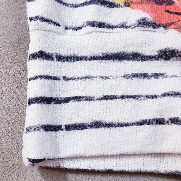 Arden B Poppy Striped 3/4 sleeve resort top Womens - Picture 5 of 14